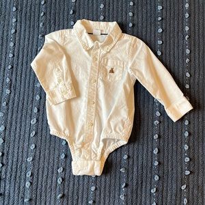 babyGAP | white Oxford button down onesie | 12-18 months